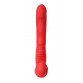 Безремневой страпон Black & Red by TOYFA с вибрацией, влагостойкий, силикон, красный, 35 см
