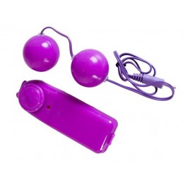 Вагинальные шарики с вибрацией, фиолетовые