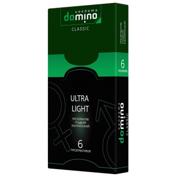 ПРЕЗЕРВАТИВЫ DOMINO CLASSIC ULTRA LIGHT 6 штук 07936