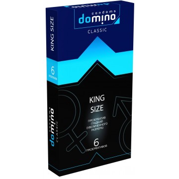 ПРЕЗЕРВАТИВЫ DOMINO CLASSIC KING SIZE 6 штук 08687