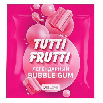 Интимный гель TUTTI-FRUTTI BUBBLE GUM 4 г  арт. LB-30021t