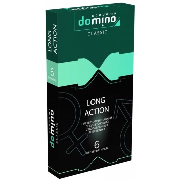 ПРЕЗЕРВАТИВЫ DOMINO CLASSIC LONG ACTION 6 штук