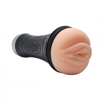 Вибромастурбатор  реалистичный вагина в колбе XISE, TPR, телесный, 25 см