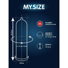 Презервативы  MY.SIZE №10 размер 60 (ширина 60mm)