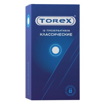 Презервативы классические TOREX  латекс, №12, 19 см