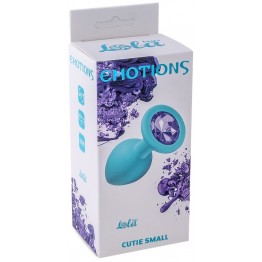 Анальная пробка Emotions Cutie Small Turquoise light purple crystal 4011-05Lola