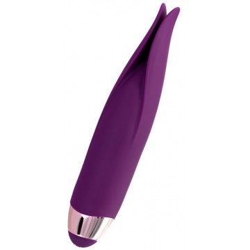 Вибростимулятор L'EROINA by TOYFA Flo, 10 режимов вибрации, силикон, фиолетовый, 18,5 см