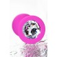 Анальная втулка ToDo by Toyfa Brilliant, водонепроницаемая, силикон, розовая, 8 см, Ø 3 см