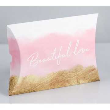 Коробка складная фигурная Beautiful love, 11 × 8 × 2 см